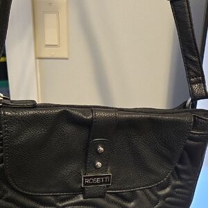 Rosetti Classic Black Shoulder Bag